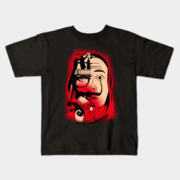 The Gang Of Robbers In Red Kids T-Shirt by Sachpica